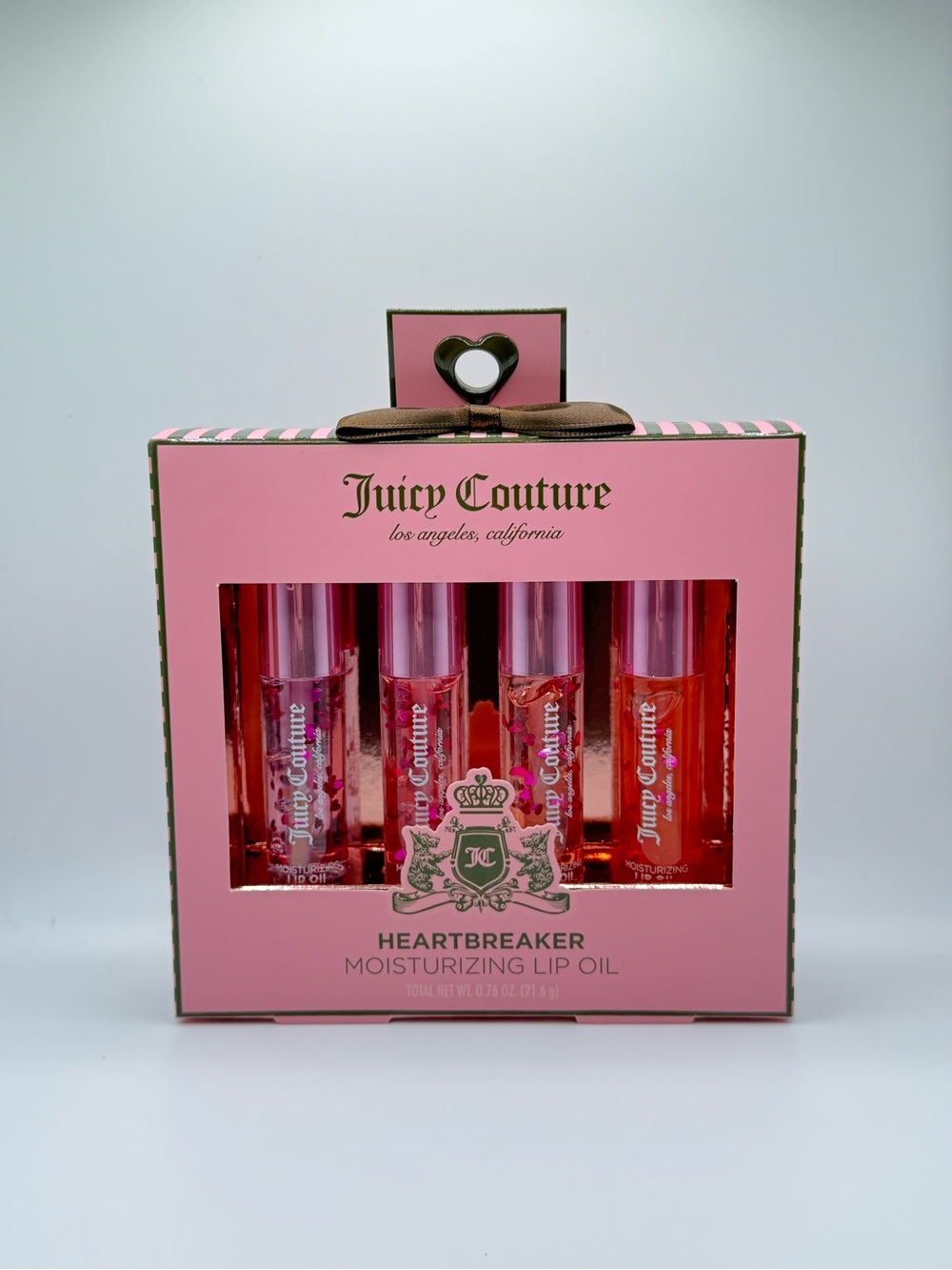 Juicy Couture Heartbreaker Moisturizing Lip Oil Set | 4 Piece Gift Set NIB